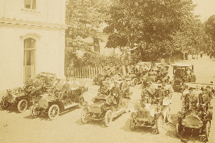 9 Fahrzeuge starten 1907 nach Bad Salzuflen